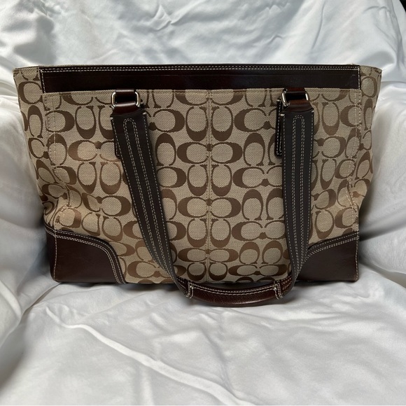 Coach monogram tote shoulder bag - Picture 5 of 15